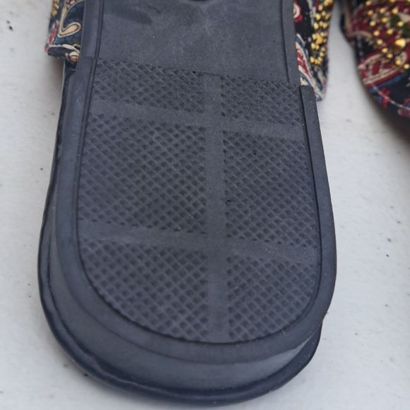 Luxury Women Mules Summer Slippers Shoes Flats Flip Flops  Stars Rhinestones - Picture 15 of 16